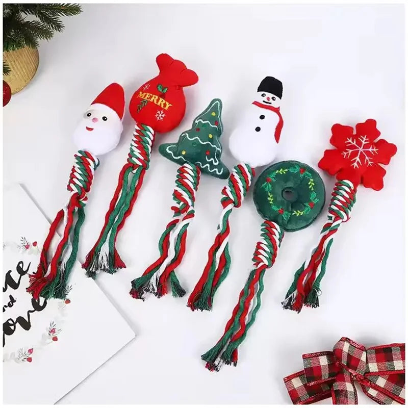 Cotton Double Knot Dog Rope Toy Chew Toy Teething Stick For Puppy Small Medium Dogs Interactive Self Entertaining Pet Play Toy