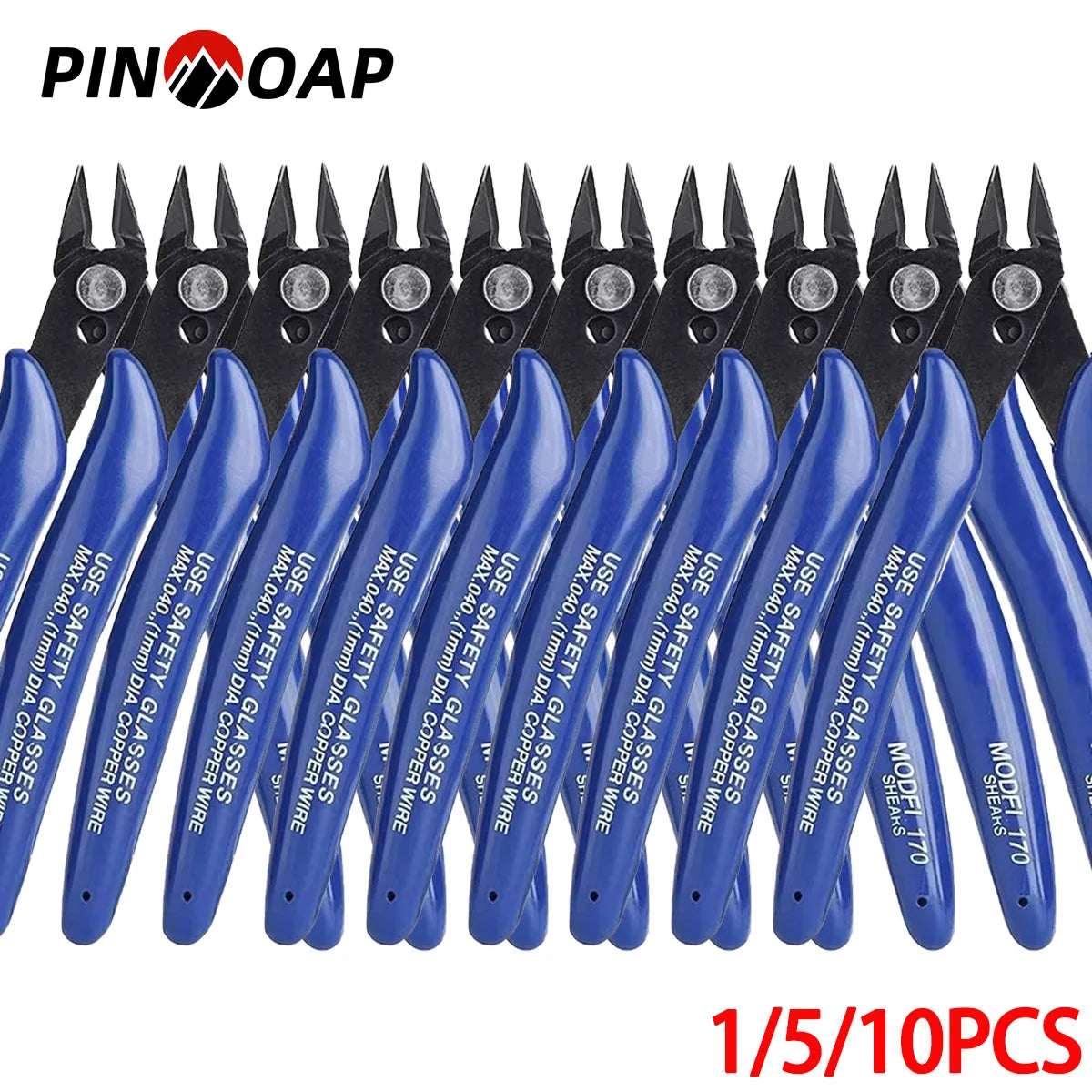 170 Wire Cutter DIY Trimmer Diagonal Side Cutting Cable Nippers Red Blue Pliers Hand Mini Snips Flush Nipper Trimmer Hand Tools