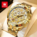 OLEVS 9913  Men's Watches Original Quartz Watches For Men Waterproof Luminous Chronograph Date 24 Hours Watches Luxury Men
