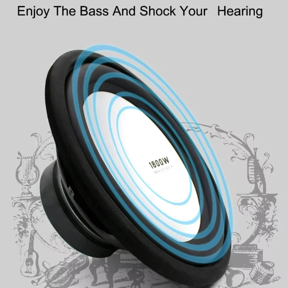 12-inch Car Subwoofer Speaker, High-quality High-power Bass Speaker