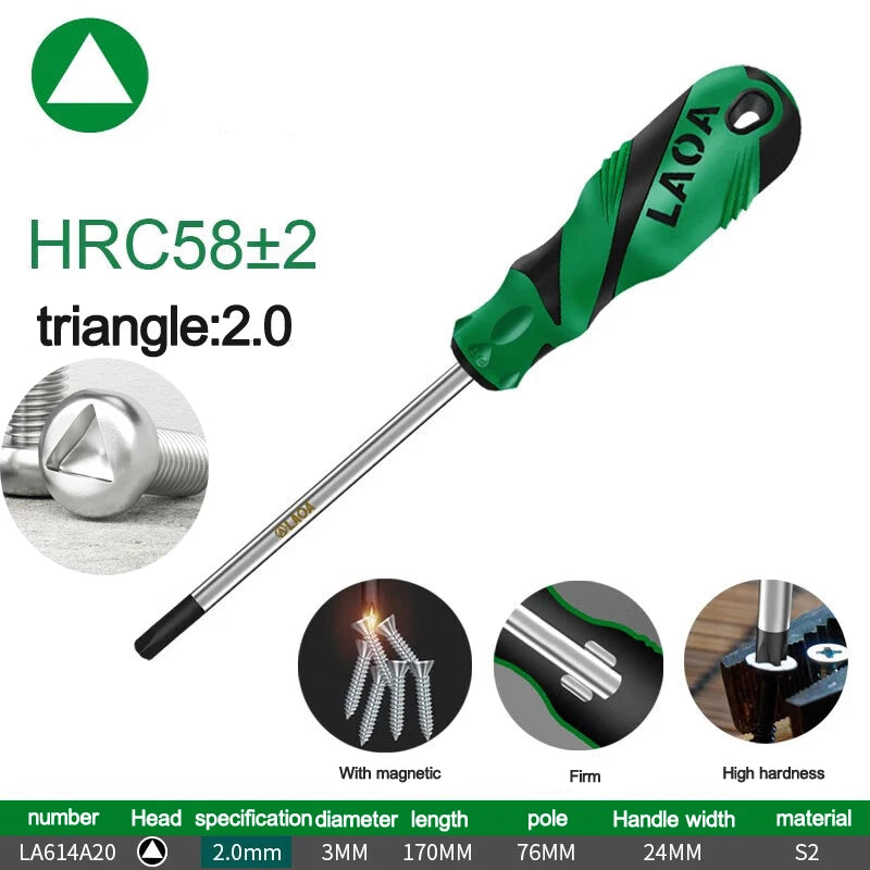 LAOA Special-shaped screwdriver Y-shaped U-shaped H triangle magnetic screwdriver socket screwdriver