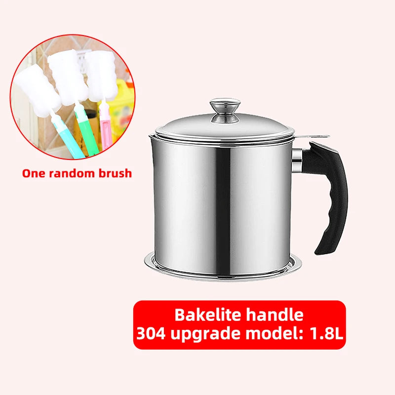 Japanese Deep Frying Pot With A Thermometer And A Lid Fryer Pan 304 Stainless Steel Kitchen Tempura Oil Frying Pan Fryer
