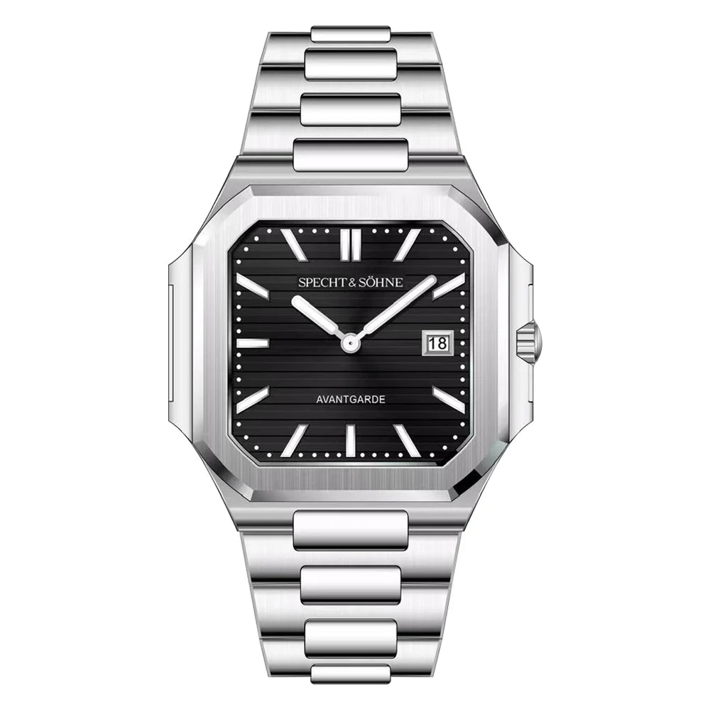 2025 Specht & Söhne New Hot Selling Ultrathin Cubic Watch For Men Quartz Wristwatch Sapphire Green Color Luminous Waterproof