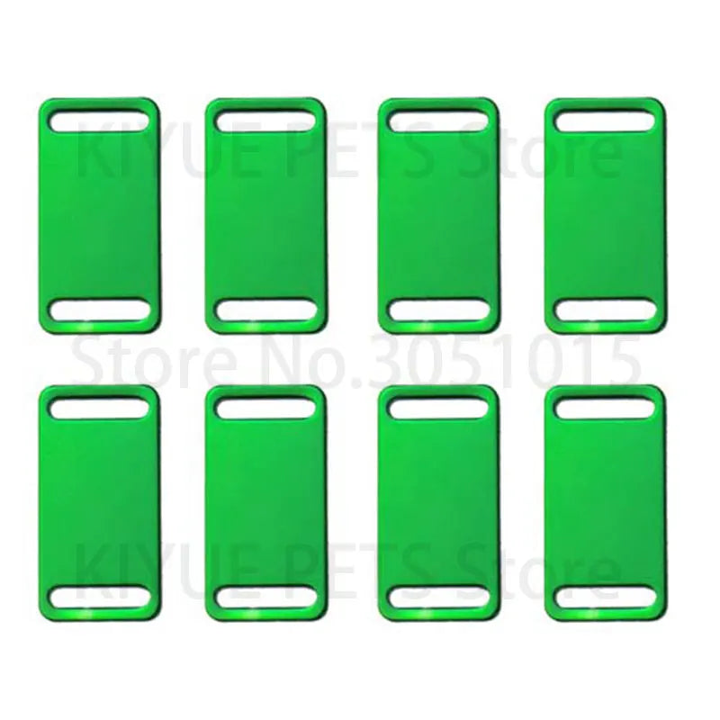KIYUE 20Pc Pet Shop Aluminum Tags Dog Name Tag ID Plate Custom Laser Engraved For Cat Phone Number Lable Keyrings Accessories