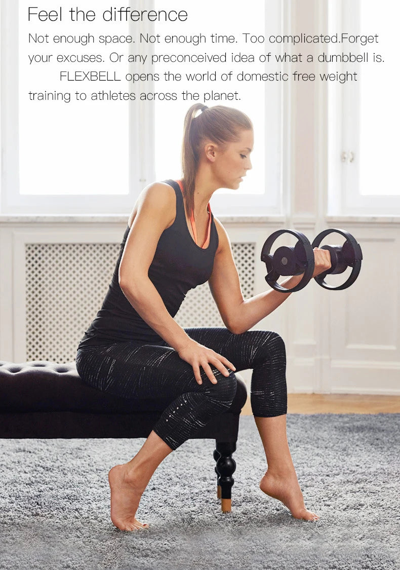Adjustable Round Dumbbell Set, Second Generation, 2kg Increase, 24kg, 36kg, Fitness, Newly Upgraded