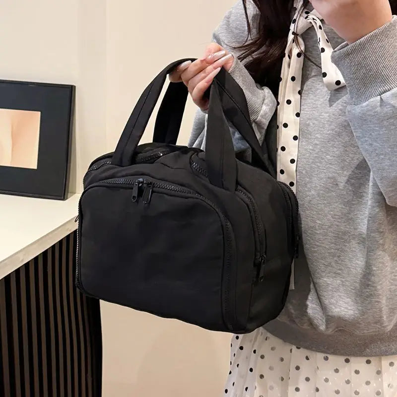 Large Capacity Portable Makeup Bag Travel Cosmetic Storage Waterproof Multi-layer Organizer High Aesthetic Value Handheld