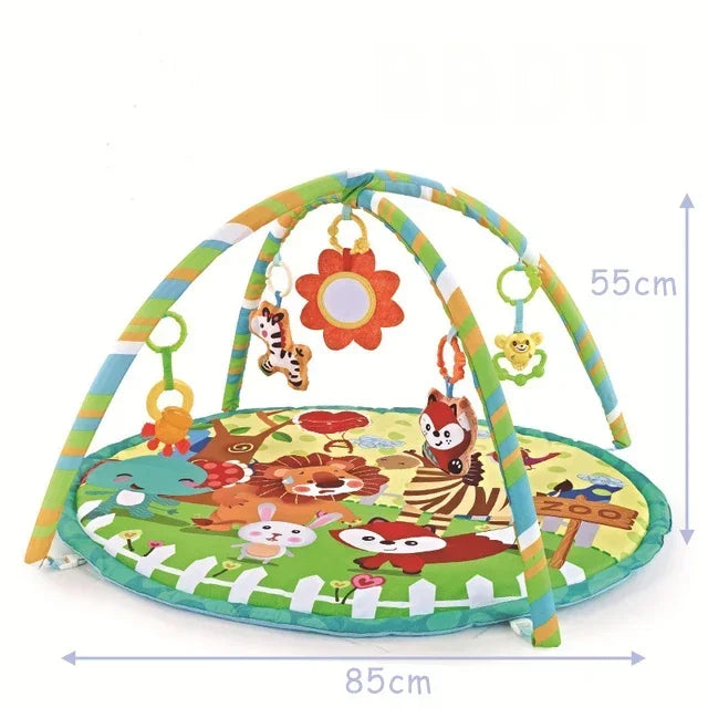 Baby Fitness Frame Crawling Blanket Infant Fence Crawling Mat with Cloth Book Infant Rug Enlightenment Toys Game Mat Kids Gift