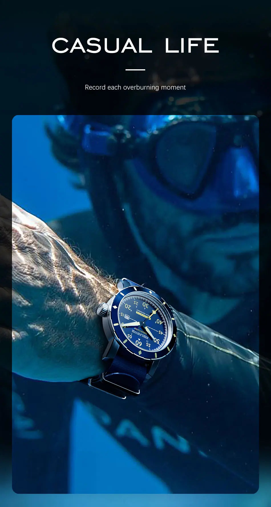 2024 New Men Watch Automatic Mechanical Wristwatch Sapphire Diver Watch 500M Waterproof Diving Sports Watches Men Reloj Hombre