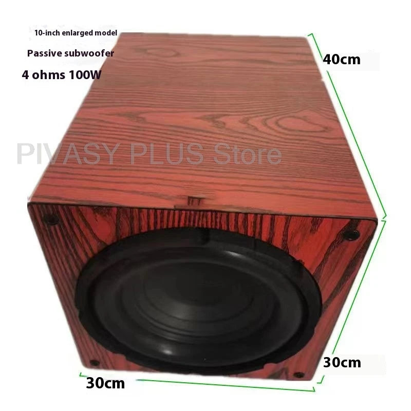 6.5-10 Inch Passive Subwoofer 70-100W Car Speaker 4ohm Sound Box Vehicle Modify For Car Accessories Home Theather Sound System
