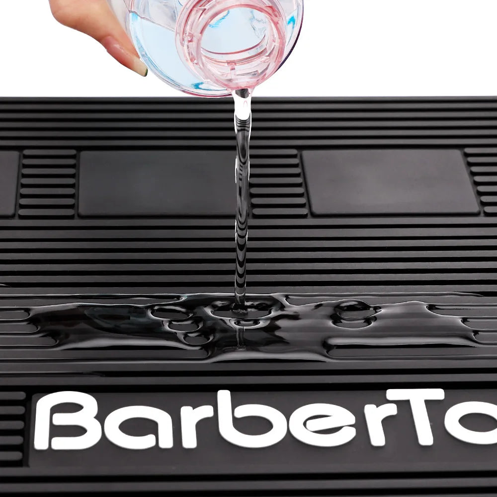 Barbershop Magnetic Hairdressing Tools Storage Mat Soft Rubber Antiskid Waterproof Pad Pro Barbershop Clippers Scissors Tool Mat
