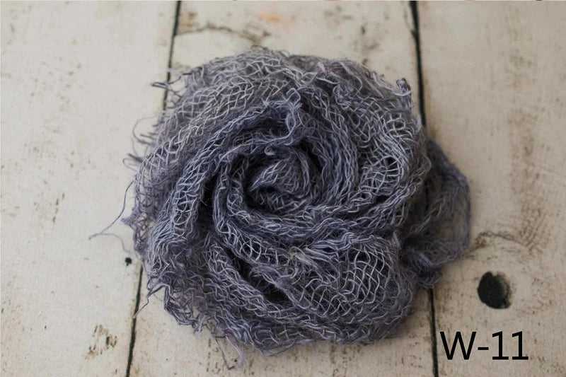 Newborn Photography Props Handmade Twine Net Folding Linen Blanket Mat Background Photo Decoration Studio Shooting Accessories