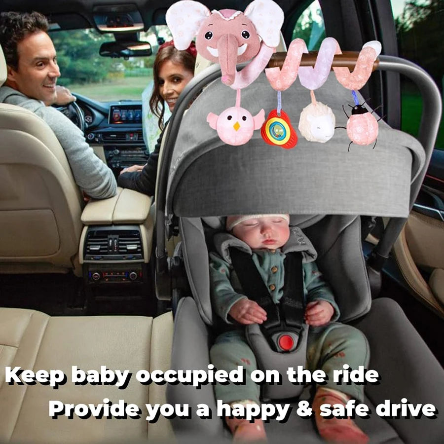 Car Seat Toys Newborn Toys Stroller Toy Baby Toys Carseat Toy for Infants for Carseat Stroller Crib with Music Rattles Teether