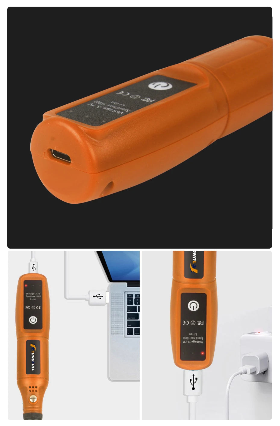Cordless Mini Electric Rotary Tool Set 16000RPM USB Charging Engraving Pen Electric Drill Dremel Tools Jewelry Metal Polishing