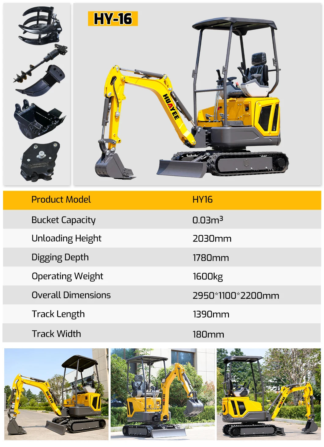 Hydraulic Mini Excavator Prices Multifunctional EPA Engine Small Diggers Portable Excavadora Customize Mini Small Excavators