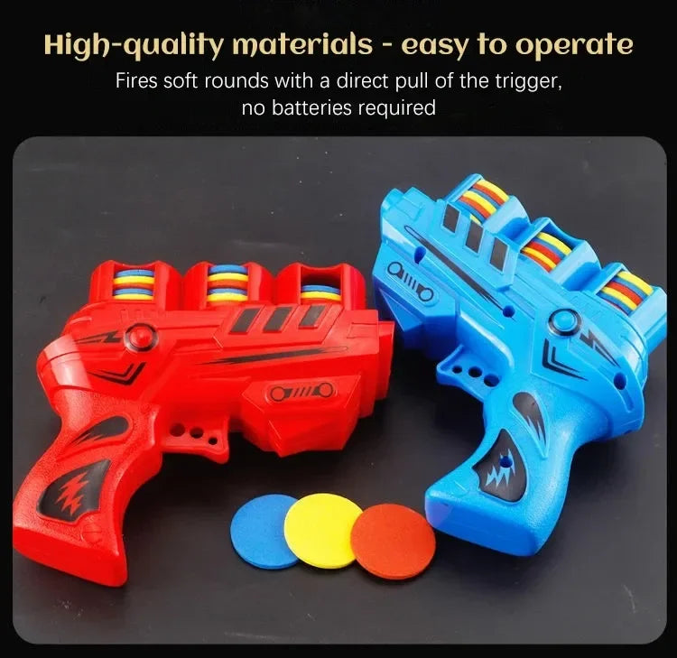 AF Interactive Turnip Gun Cat Toy with 15pcs Reusable Soft Bullets, Pet Hunting Training & Funny Interactive Play Supplies