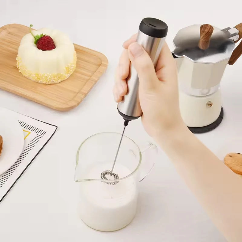 Wireless Electric Mini Milk Frother Coffee Whisk Egg Beater Blender Portable Stirrer Cappuccino Maker for Kitchen Cooking Tools