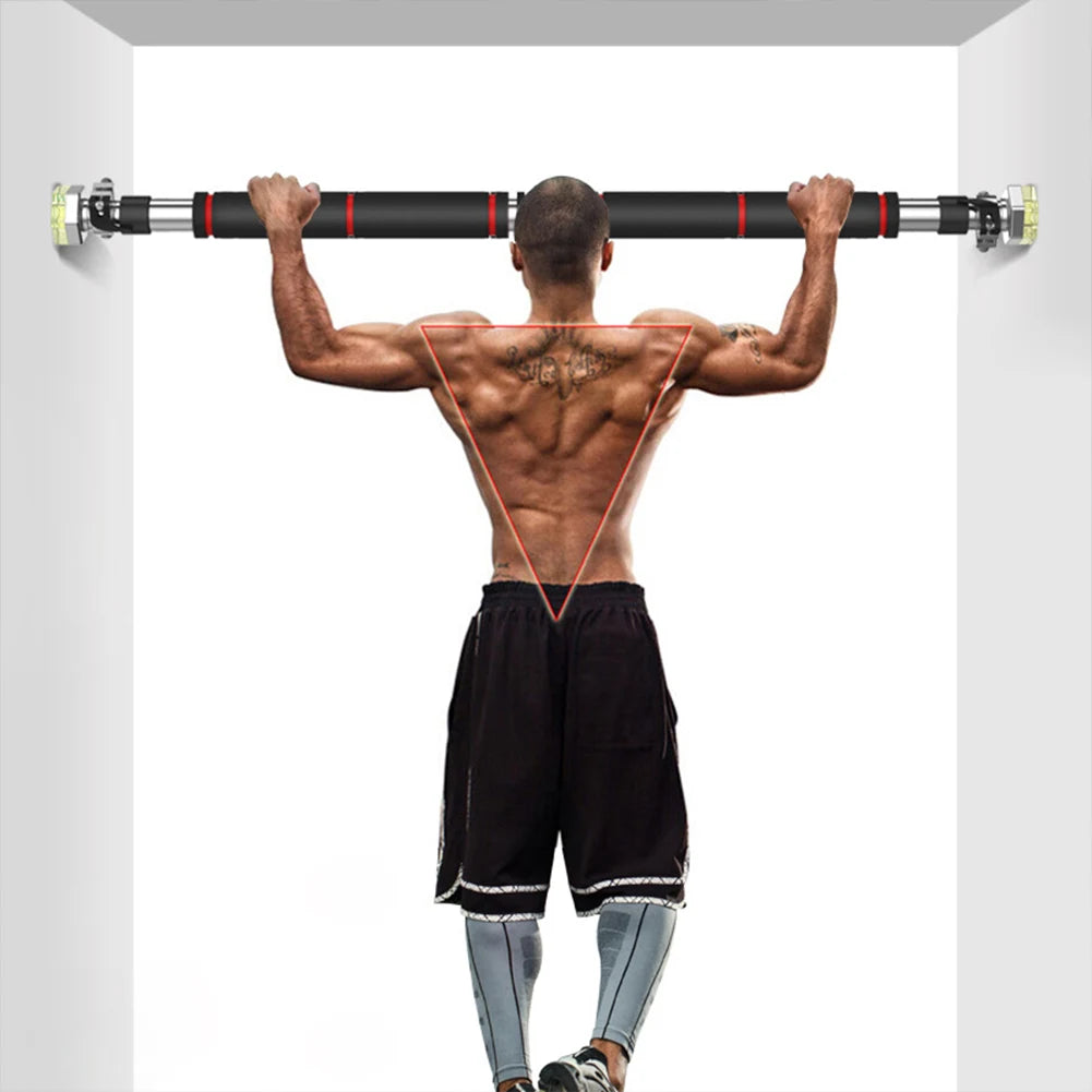 Doorway Pull Up Bar No Screws Mount Chin Up Bar Wall Mounted Upper Body Workout Bar For Home Fitness Strength Training