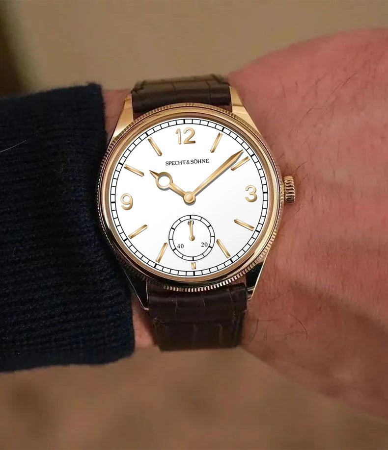New Fashion Specht & Söhne 38.5MM Mechanical Watches For Men Seagull Movt Sapphire Crystal Business Watch Relogio Masculino