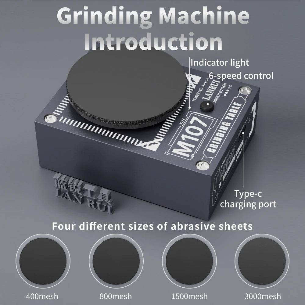 Lanrui M107 Grinding Machine for Mobile Phone Repair Tweezers Cutting Heads Blade Repair Tool Grinder Tool Grinding Machine