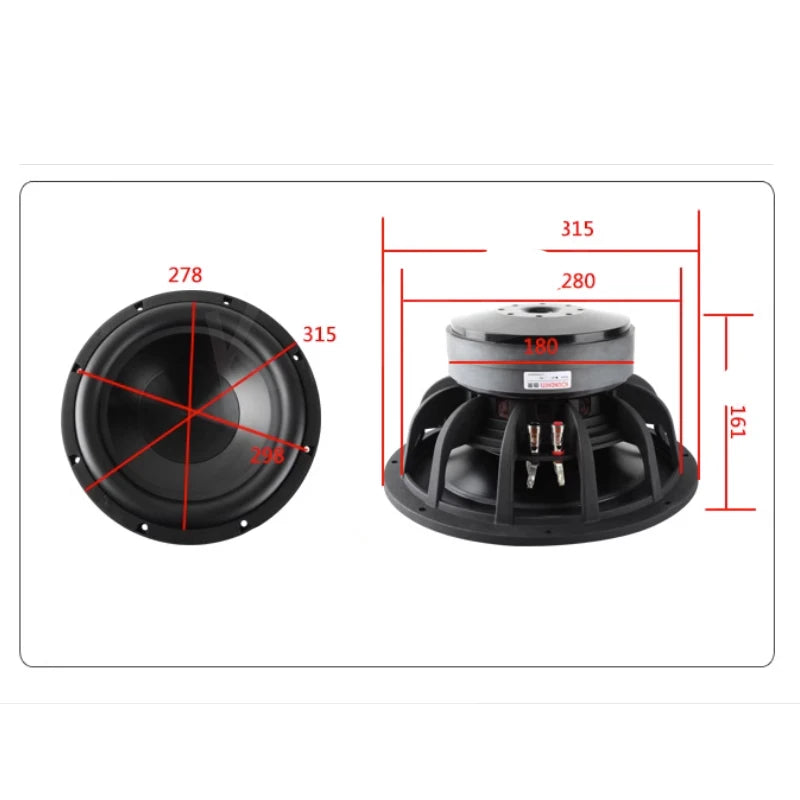 KYYSLB 500w 12 Inch Subwoofer Speaker Driver Unit Home Theatre Car Audio High Power HIFI Sound Amplifier Woofer LoudSpeaker