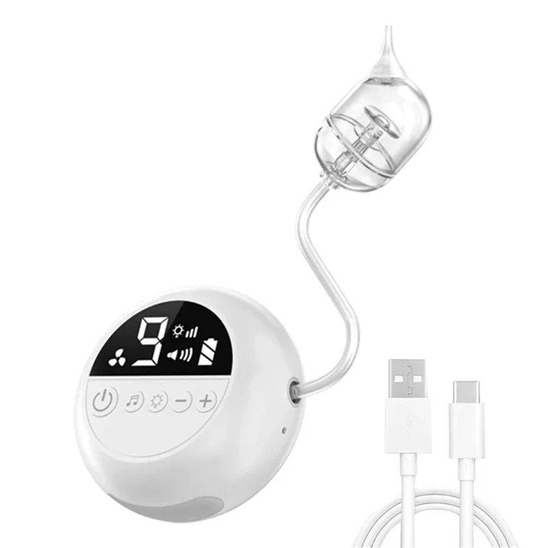 ABTK-Electric Nose Cleaner With Music And Soft Glow Powerful Electric Nasal Aspirator Rechargeable Vacuum For Infants