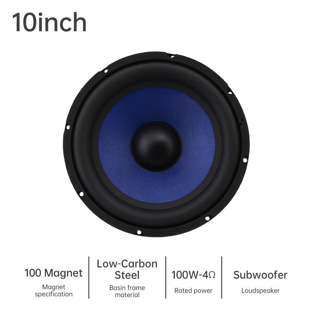 1pc 5/6.5/8/10 Inch Bass Loudspeaker Woofer Speaker for Car Audio/Home Theaters,Wide Frequency Response Car Audio Stereo Speaker