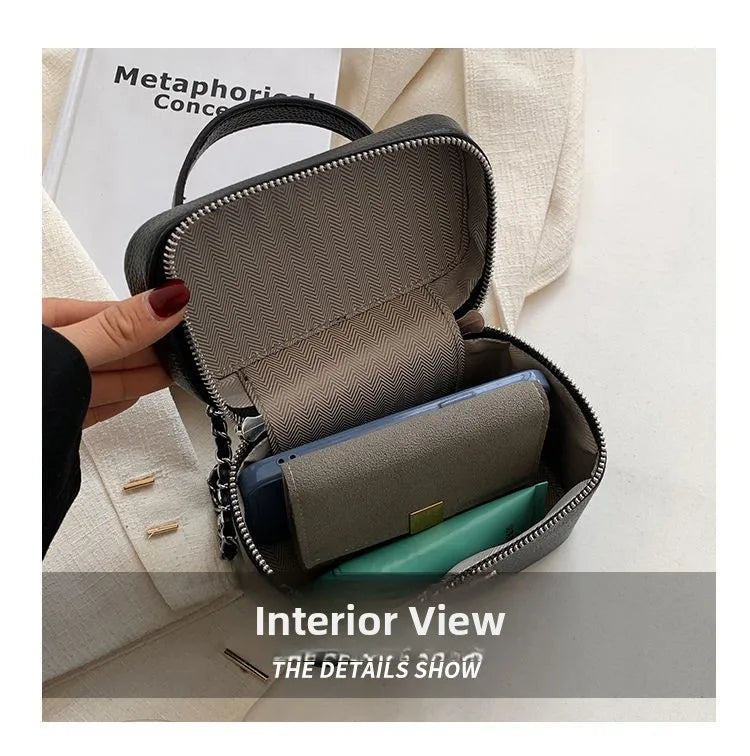 Fashionable Chain Strap  Square Bag for Women Summer New Style Handbag High Quality Crossbody Bag Stylish Trendy Small Bag