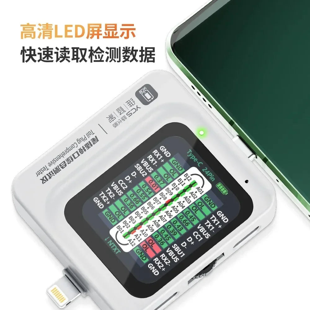 Détecteur 3-en-1 Prise Téléphone iOS USB-C Jack
