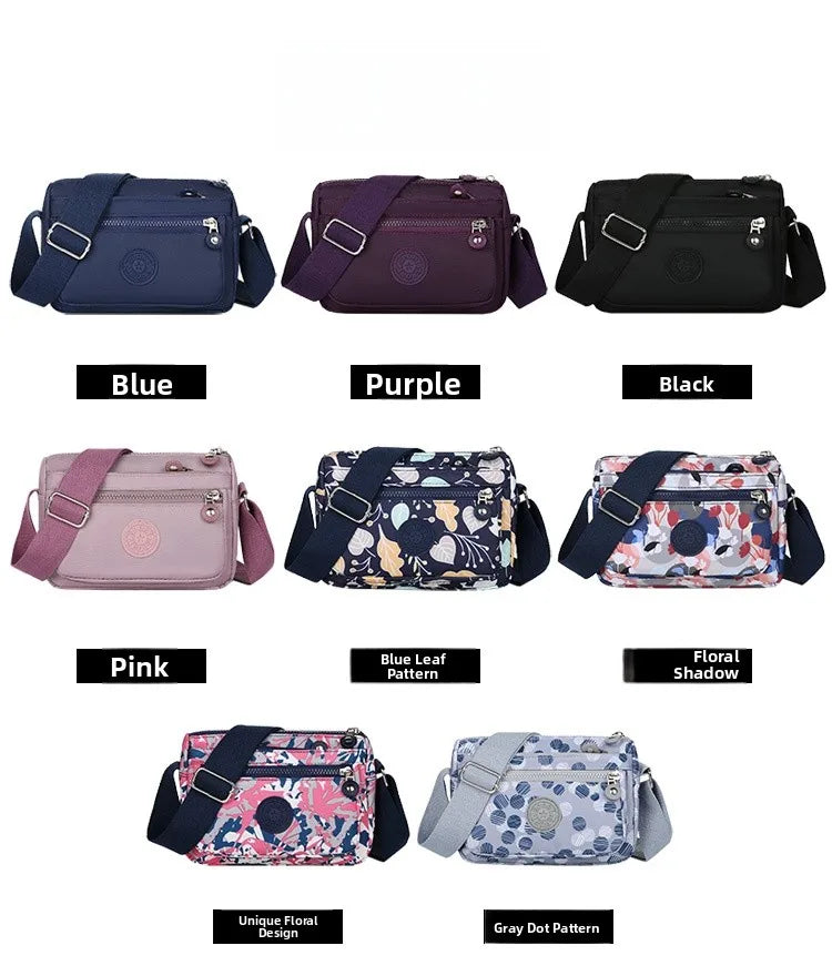 Waterproof Nylon Oxford Cloth Crossbody Bag Women's Single Shoulder Bag Versatile Durable Soft Casual Style Youth Fashion
