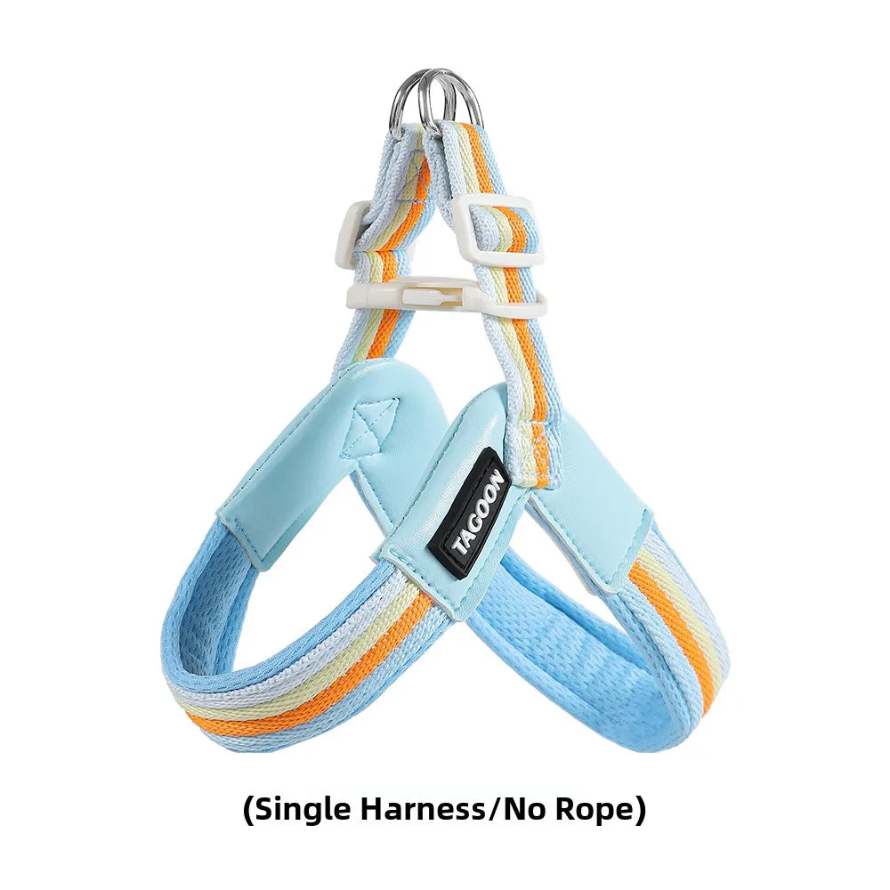 Hakimi Leash Dog Walking Harness Breathable Lightweight No Pulling Neck Collar for Small to Medium Dogs like Shiba Inu And Corgi