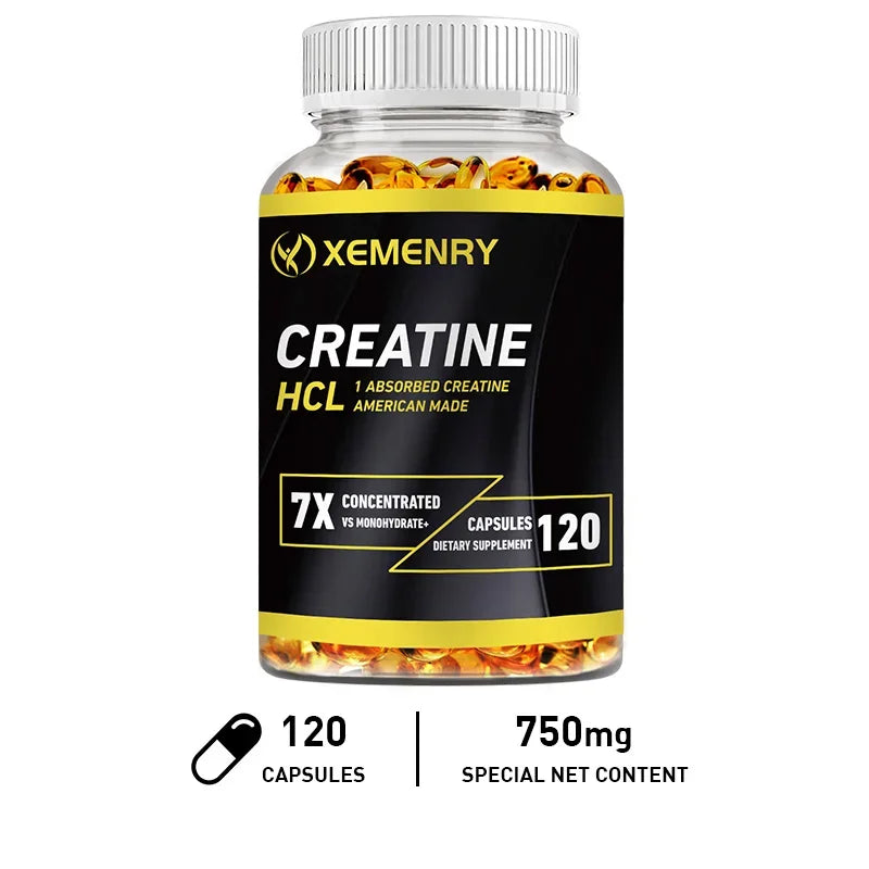 Creatine HCl - Muscle,Cognitive,and Cellular Energy Support,Boosts Energy, Endurance, Improves Athletic Performance