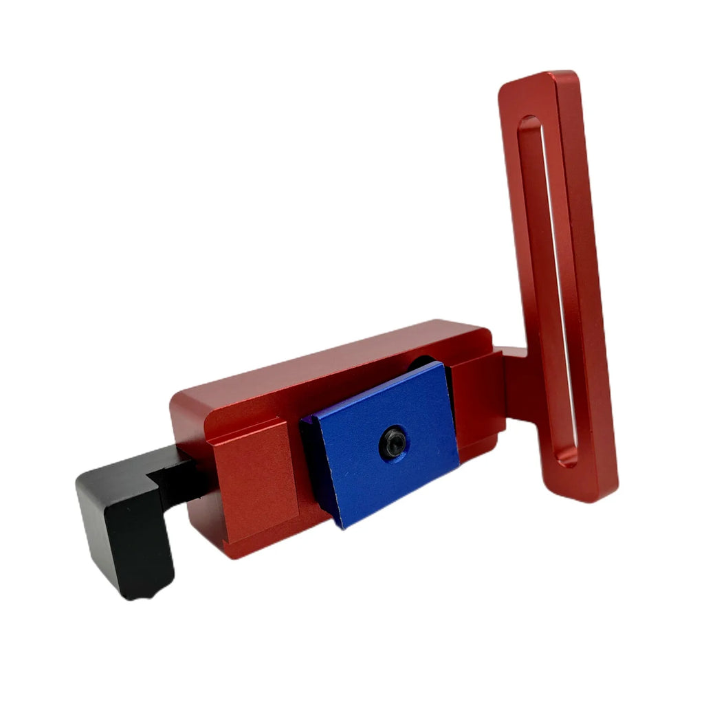 Miter Track Stop T-Slot T-Tracks Stop Chute Locator Aluminium Alloy Backing Connector for Woodworking Guide Rail Table Saw DIY