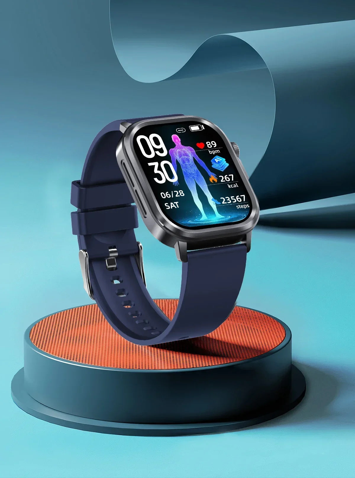 2025Nursing Level Uric Acid Blood lipids Smart Watch Men Blood Pressure ECG+PPG Clock Body Analysis Voice Call Health Smartwatch
