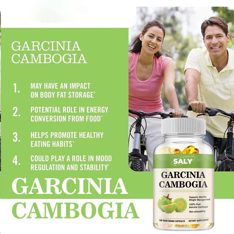 Garcinia Cambogia Extract 2 Month Supply - Helps Suppress Appetite, Suitable For Vegetarians - 120 Capsules