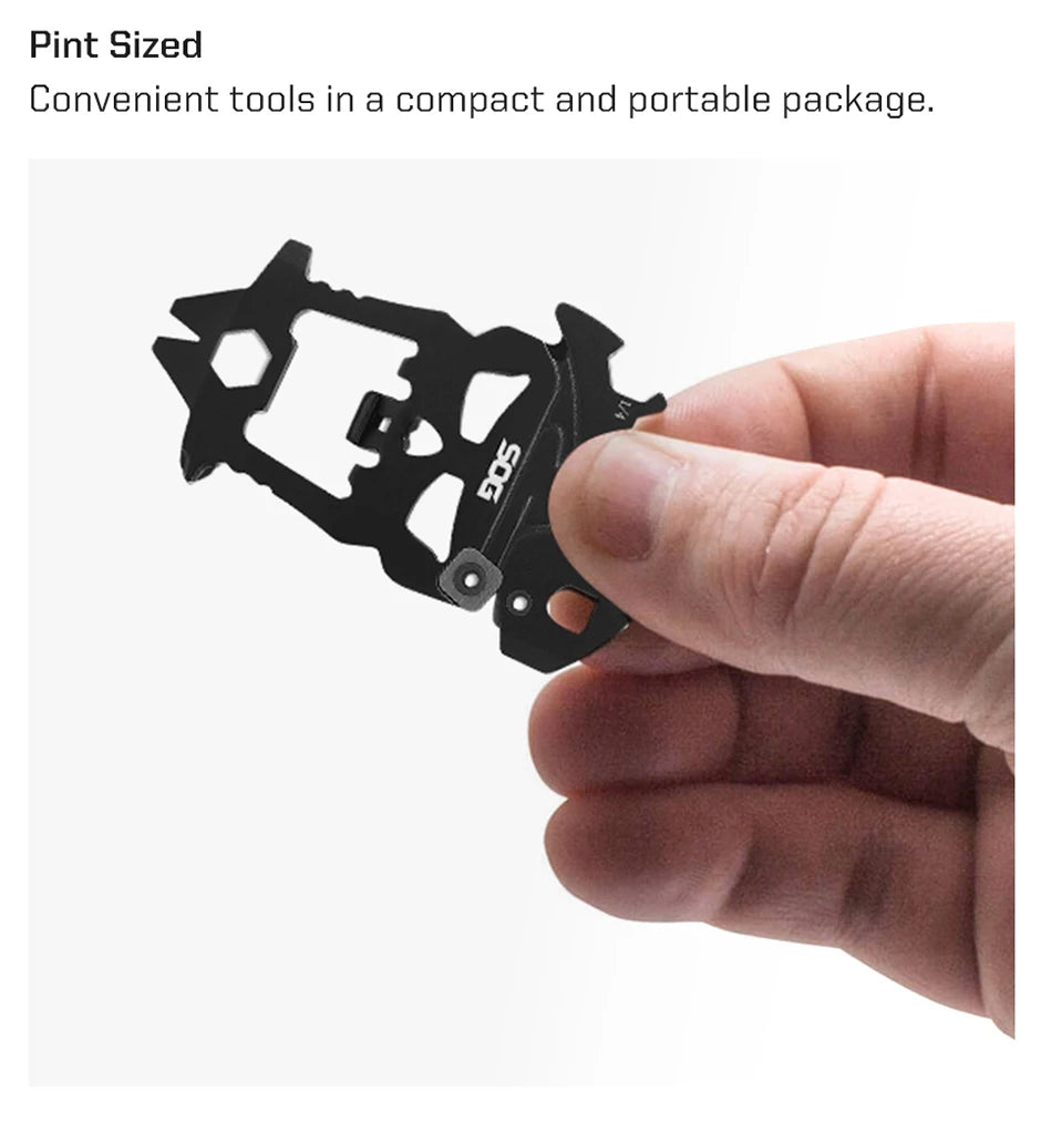 SOG MacV Multi-tool Mini Keychain Skull Wrench EDC Multifunctional Tools Portable Outdoor Camping Survival Bottle Opener SM1001