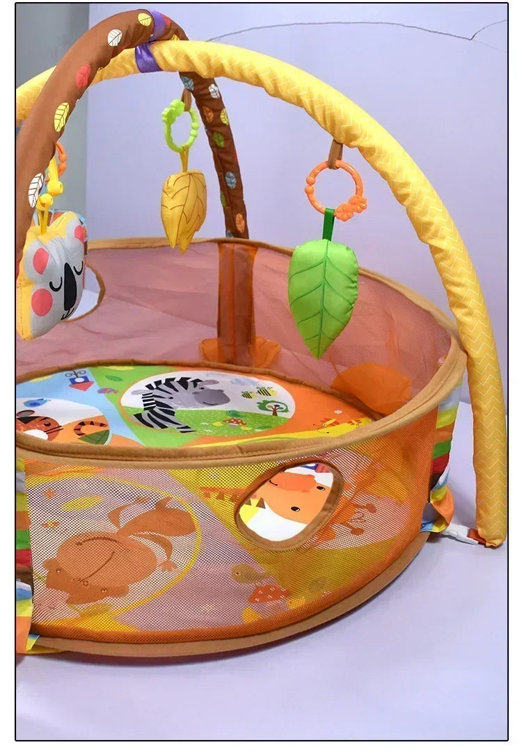 Baby Fitness Frame Crawling Blanket Infant Fence Crawling Mat with Cloth Book Infant Rug Enlightenment Toys Game Mat Kids Gift