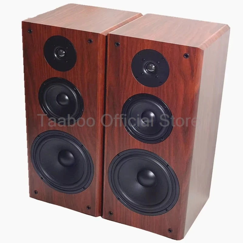 130W-300W Bookshelf Speaker 8 Inch Three-Way Passive Sound Box 8ohm Wooden Loud Speakers HiFi Front Audio For Home Theater DJ