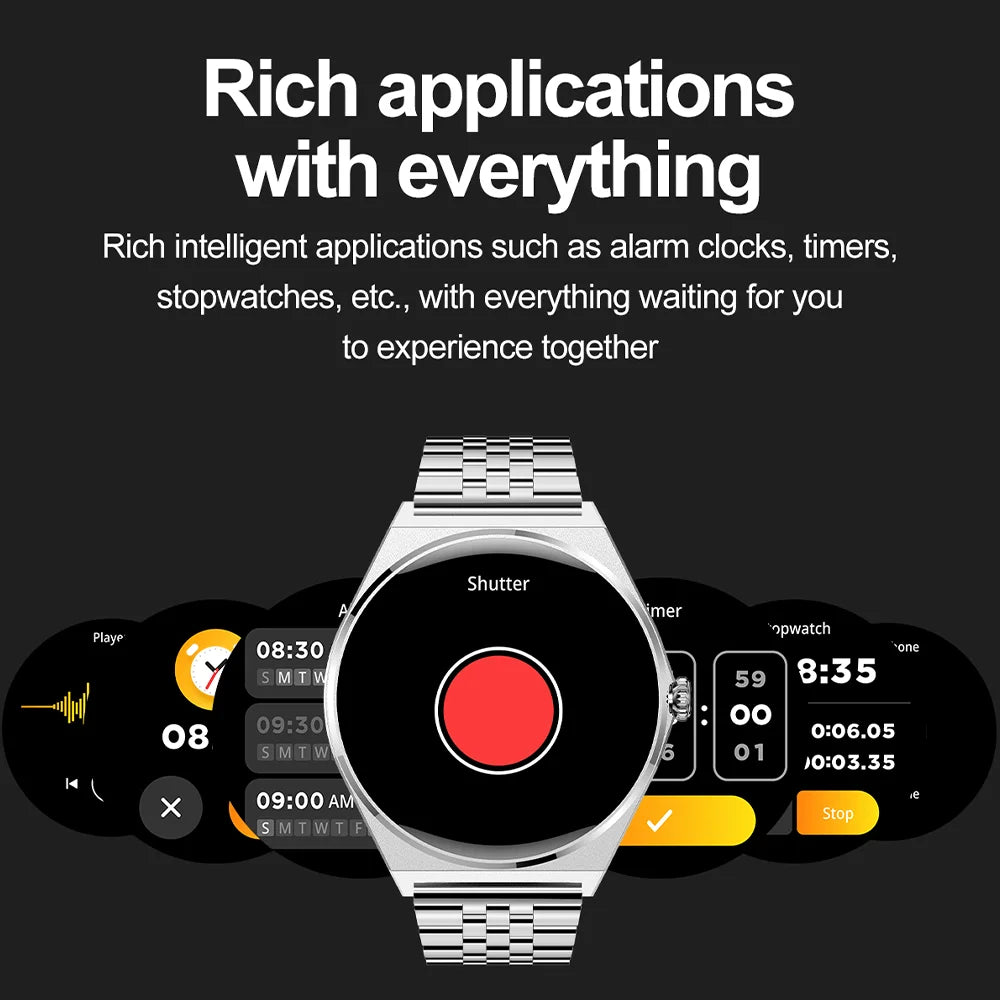 DAORKOW New Ultra thin Wireless Call SmartWatch Women Watches Men Sports Fitness Tracker Heart Rate Smartwatches For Android IOS