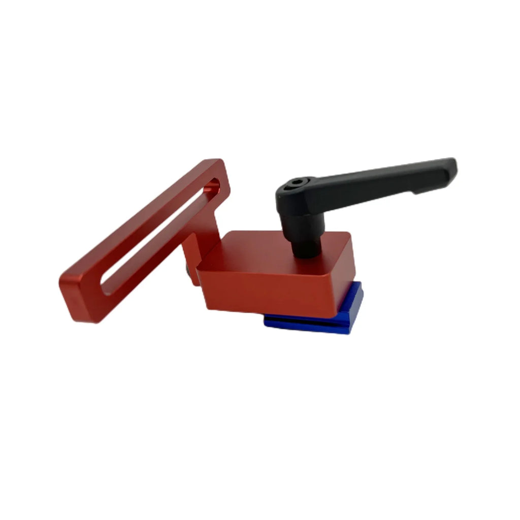 Miter Track Stop T-Slot T-Tracks Stop Chute Locator Aluminium Alloy Backing Connector for Woodworking Guide Rail Table Saw DIY