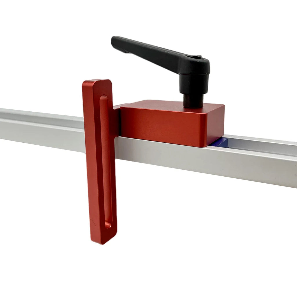 Miter Track Stop T-Slot T-Tracks Stop Chute Locator Aluminium Alloy Backing Connector for Woodworking Guide Rail Table Saw DIY