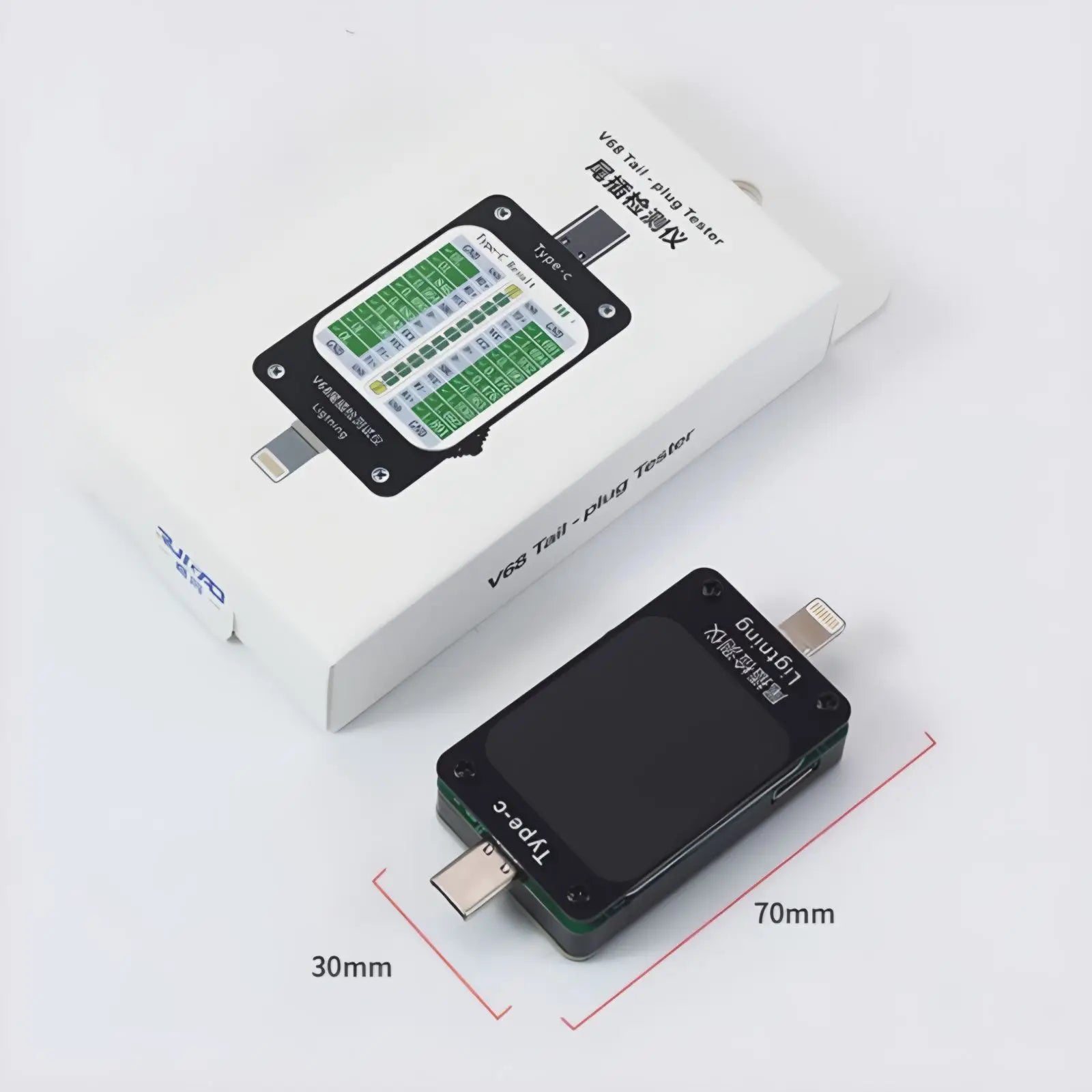 Détecteur 3-en-1 Prise Téléphone iOS USB-C Jack