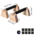 1 Pair Wooden Push Up Bar, For Home Workout Parallettes Bars,Push-up Stand Exercise Equipment Handstand Blocks for Men and Women