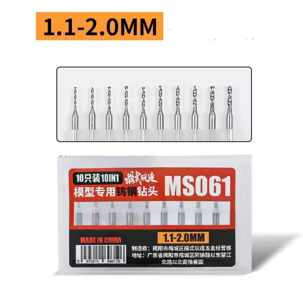 MSWZ MS-091 Portable Hand Drill Assembly Model Drilling Tools Model Craft Tools for Military Model Building Hobby DIY Tools