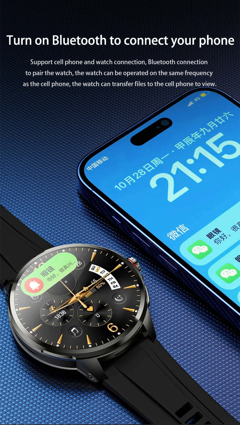 Goldenspike 32GB+256GB Smartwatch 4G/5G LTE 900W Rotary HD Camera GPS WIFI HiSportPro App Bluetooth Smart Watch For IOS Android