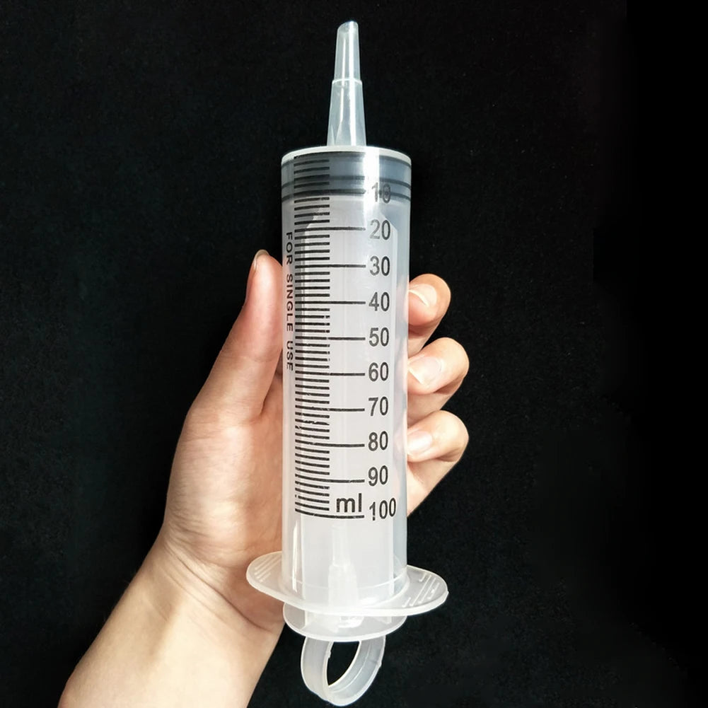 20/60/100ml Plastic Reusable Syringe For Measuring Nutrient Sterile Hydroponic Measure Perfume Rinse Disposable Sampler Injector