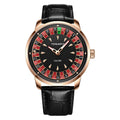 TIMEARTX Brand New Luxury Quartz Watches Man European Roulette Poker Game Wristwatch