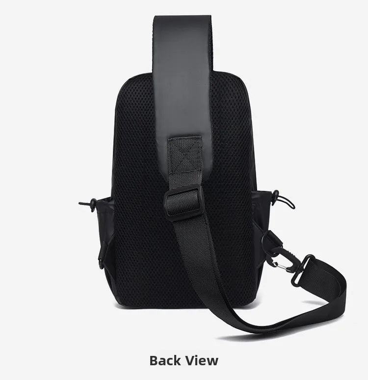 Large Capacity Fashion Waterproof Men's Crossbody Bag Travel Casual Ladies Single Shoulder Slant Bag Korean Style Chest Bag