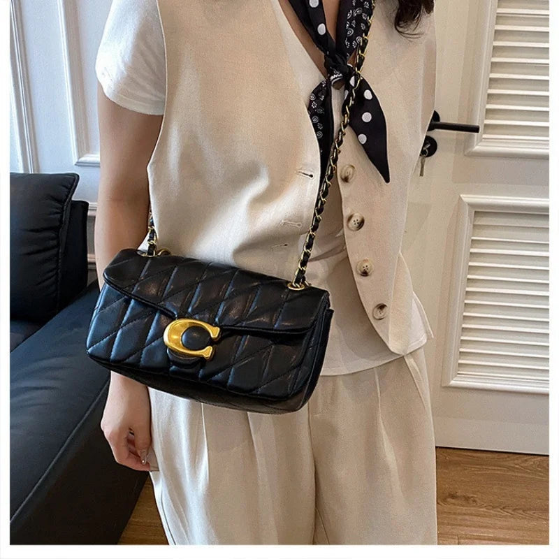 Advanced Chain Diamond Grid Bag, High-quality Women's Small Bag, Small Fragrant Style Crossbody Bag, New Bag, Shoulder Bag