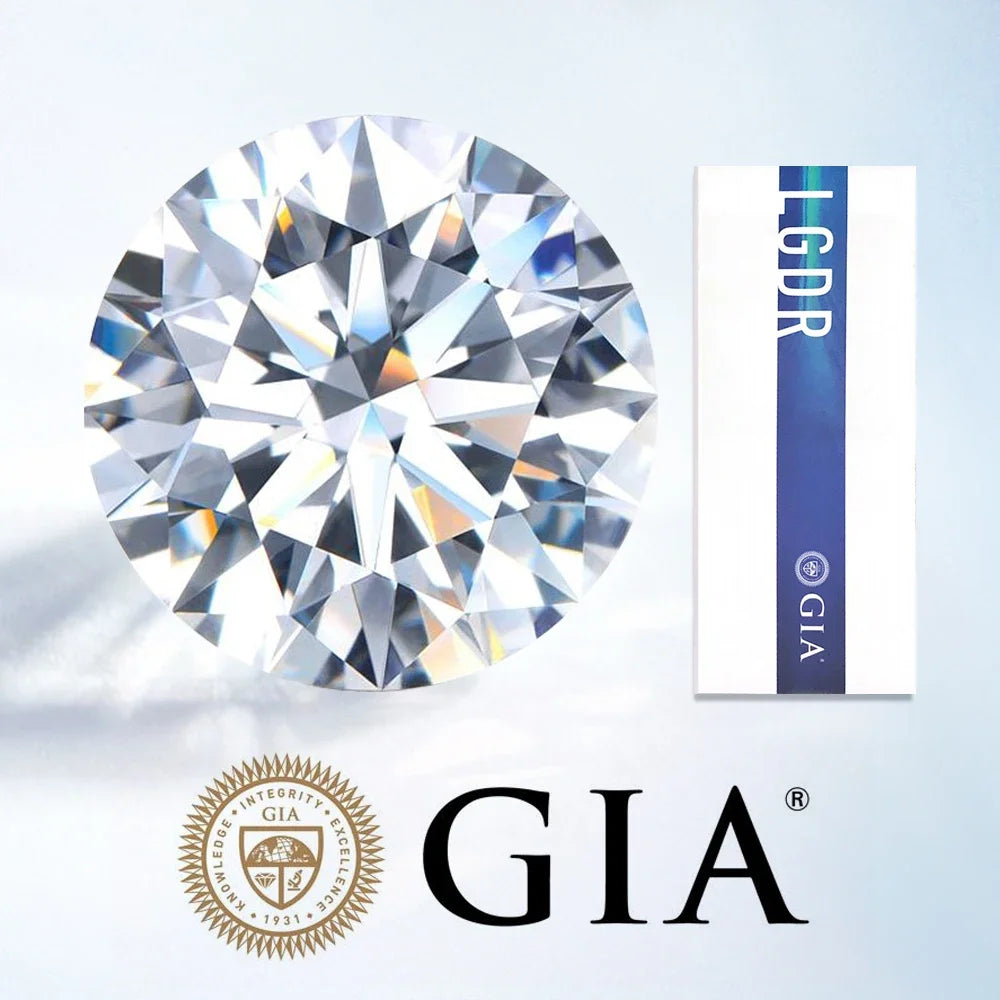 Messi Jewelry With IGI GIA Certificate Lab Grown Diamonds 0.3ct 0.5ct 0.8ct 1ct 1.5ct 2ct 3ct CVD HPHT Laboratory Diamond