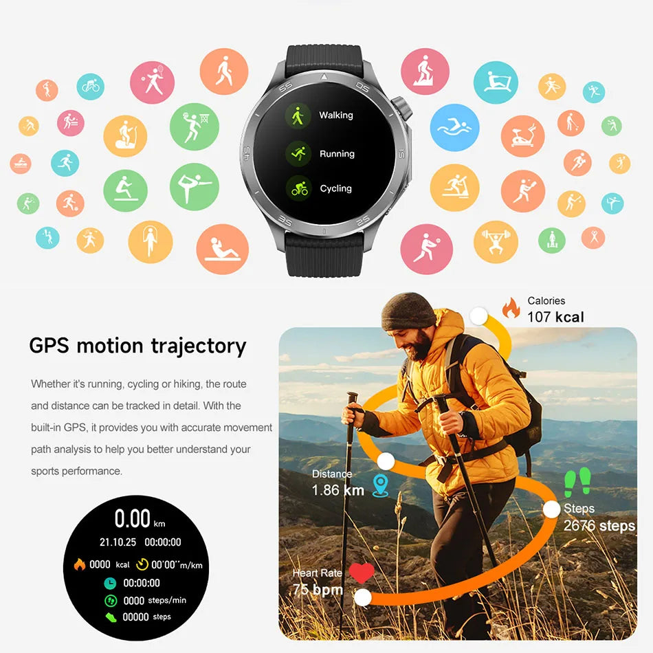 For OPPO Watch X Smart Watch Men High-end Business Men Bluetooth Call IP68 Waterproof Fitness Tracker Smartwatch Man 2025 New
